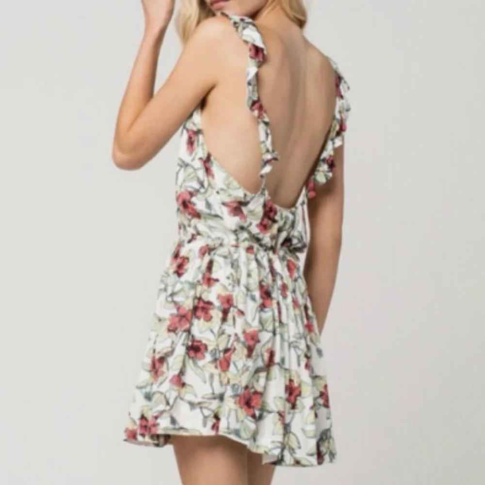 Free People Dear You Floral Printed Mini Dress Large - Picture 10 of 10